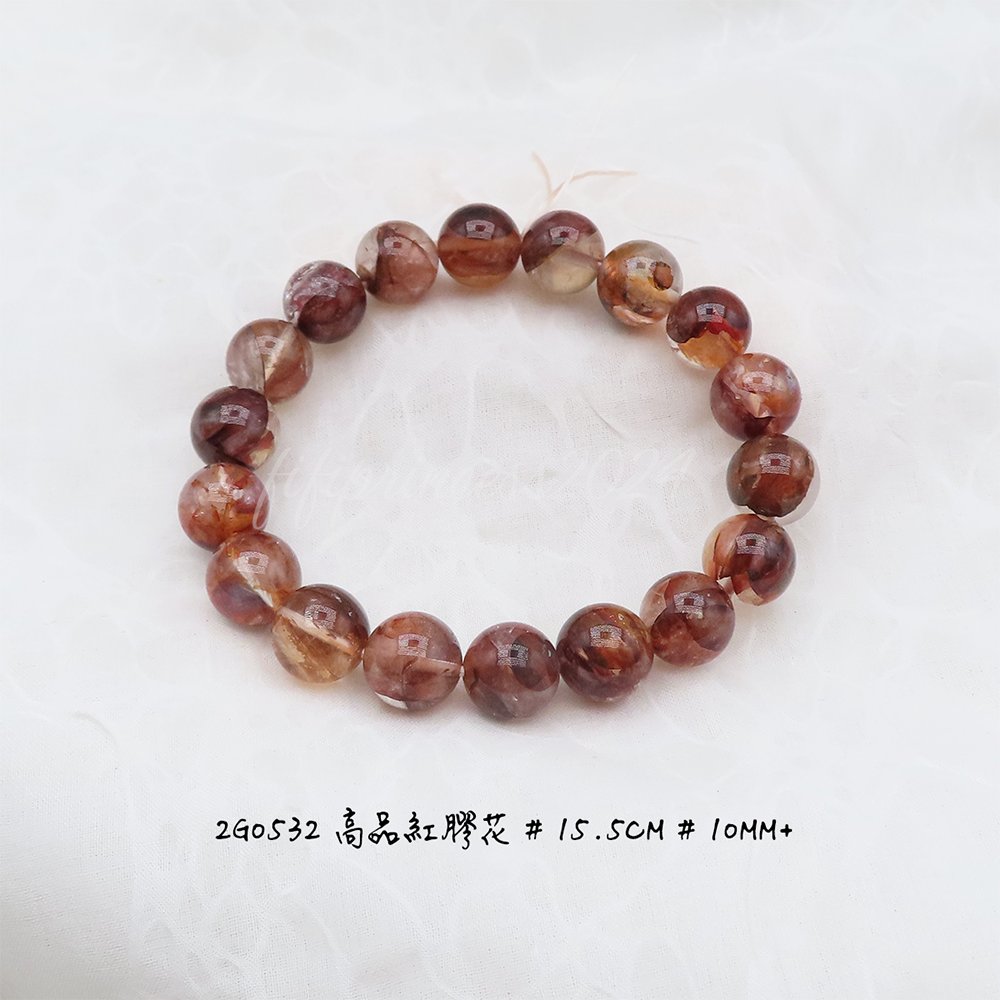 高品紅膠花-10mm+-15.5cm