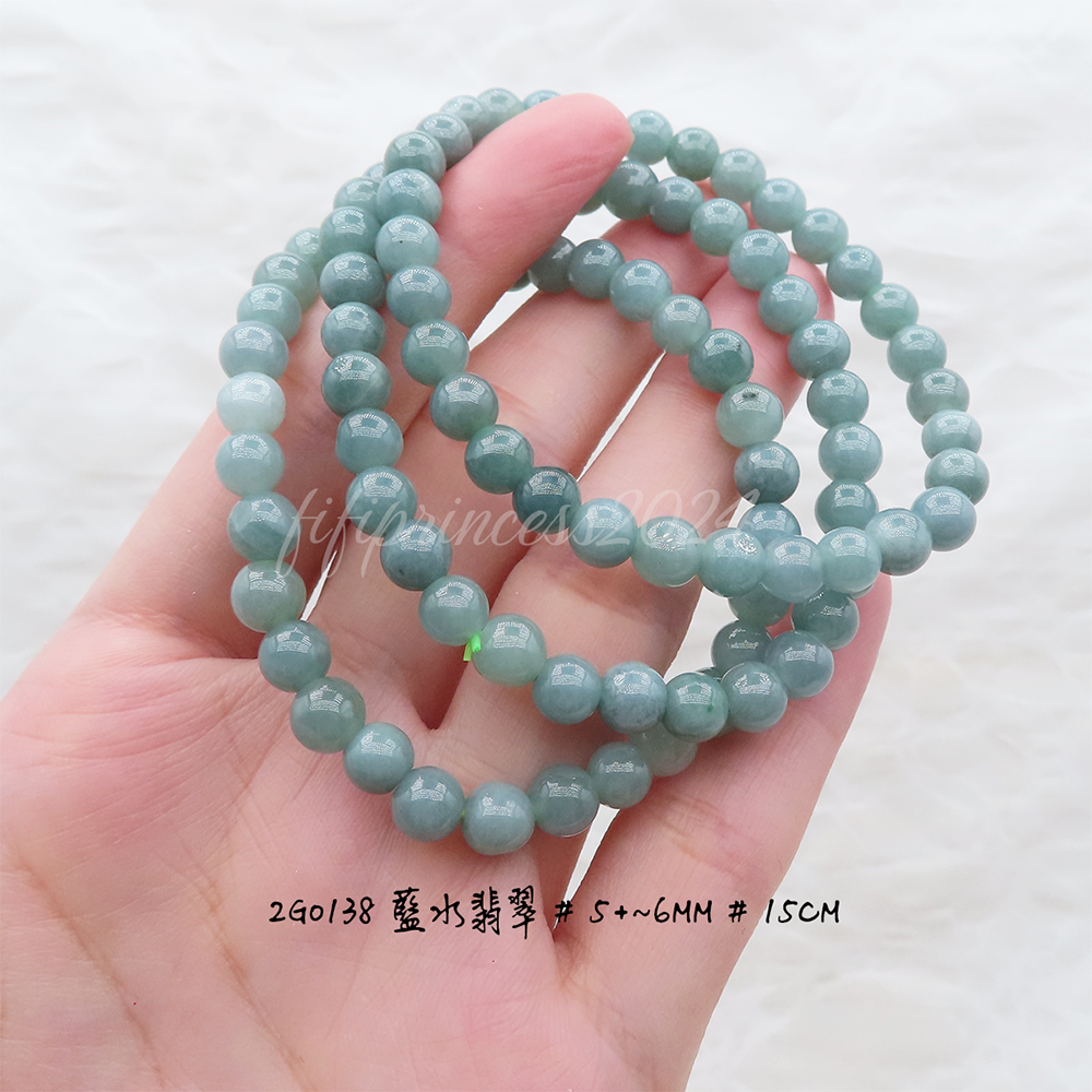 肥肥公主水晶小舖＊1101＊藍水翡翠＊-細節圖3