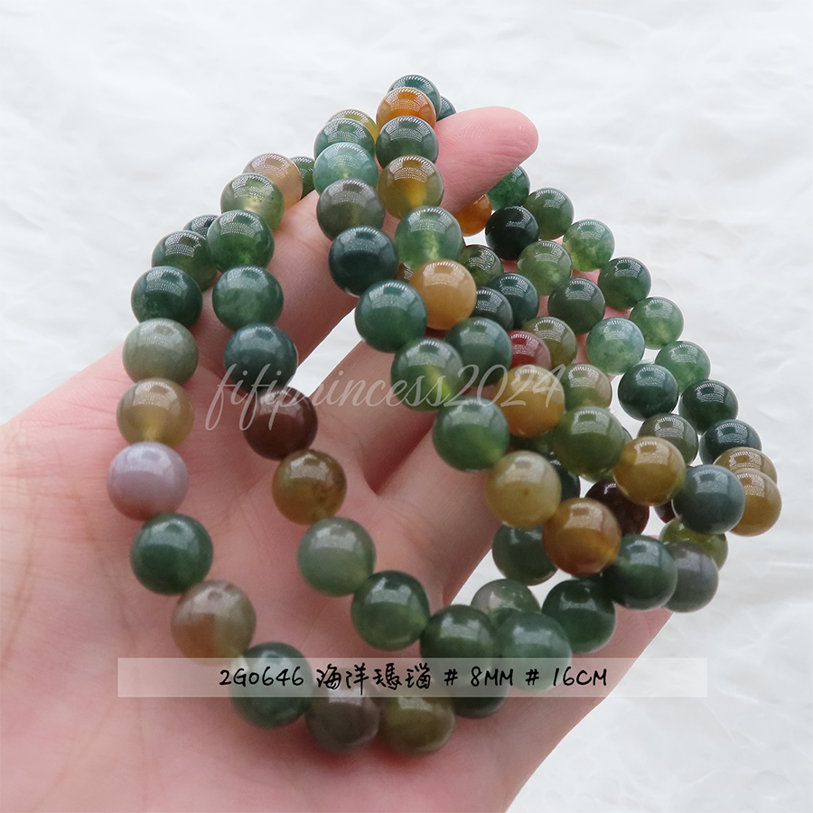 肥肥公主水晶小舖＊1109＊海洋瑪瑙＊-細節圖4