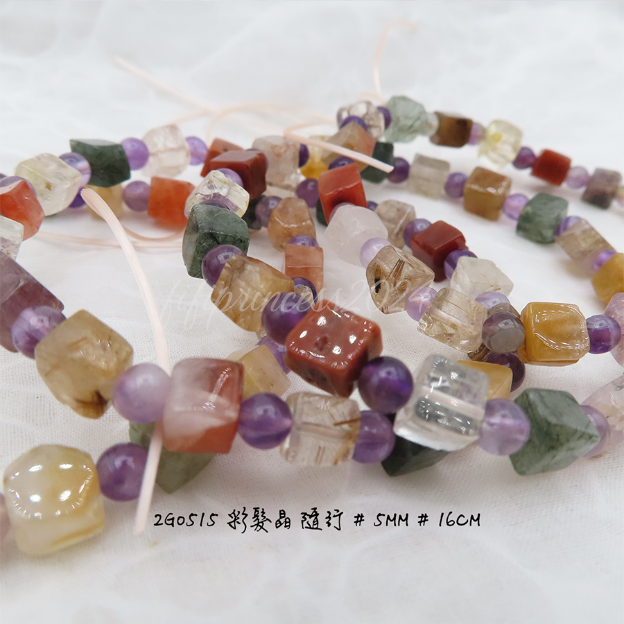 肥肥公主水晶小舖＊1118＊彩髮晶＊-細節圖3