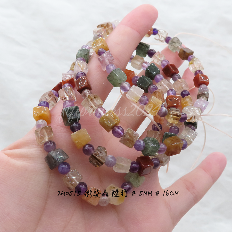 肥肥公主水晶小舖＊1118＊彩髮晶＊-細節圖4