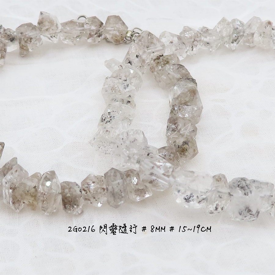 天然閃靈水晶隨形手鍊｜能量石手珠｜淨化磁場｜能量平衡｜療癒飾品｜男女適戴｜肥肥公主水晶小舖-細節圖2