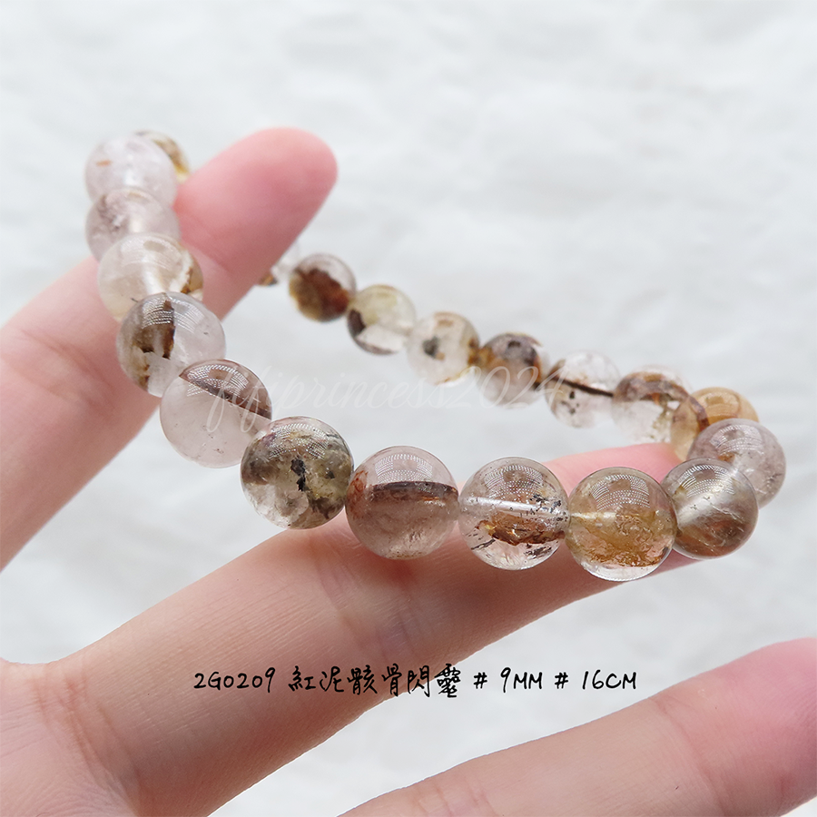 肥肥公主水晶小舖＊1118＊紅泥骸骨閃靈＊-細節圖3