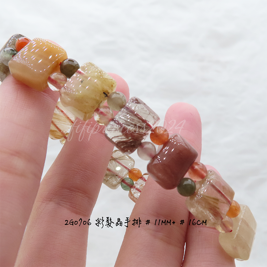 肥肥公主水晶小舖＊1118＊彩髮晶＊-細節圖2