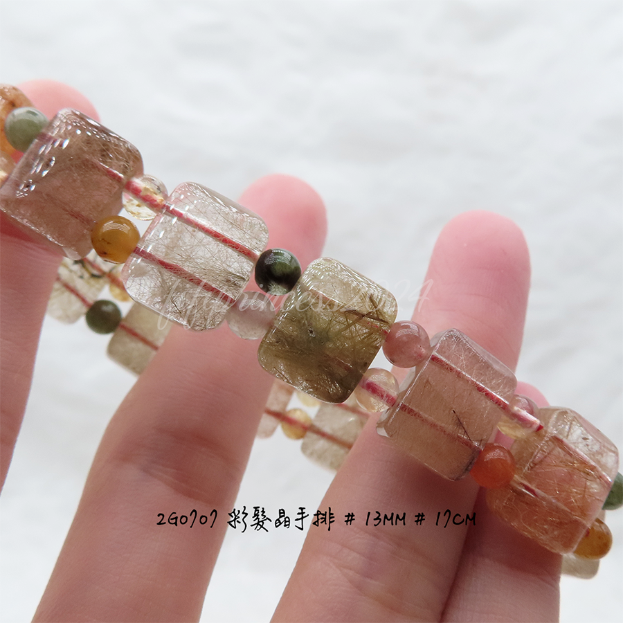 肥肥公主水晶小舖＊1118＊彩髮晶＊-細節圖3