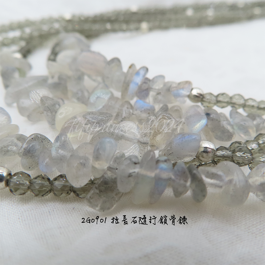 肥肥公主水晶小舖＊1120＊拉長石鎖骨鍊＊不挑款＊-細節圖4