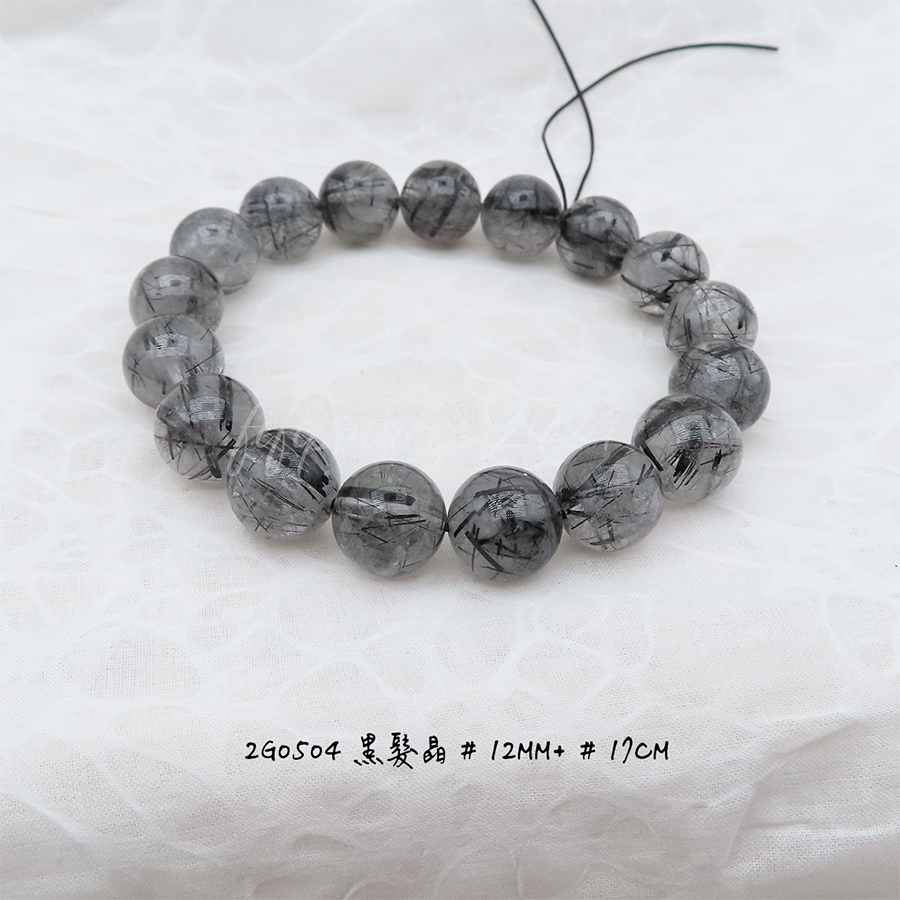 黑髮晶-12mm+-17cm