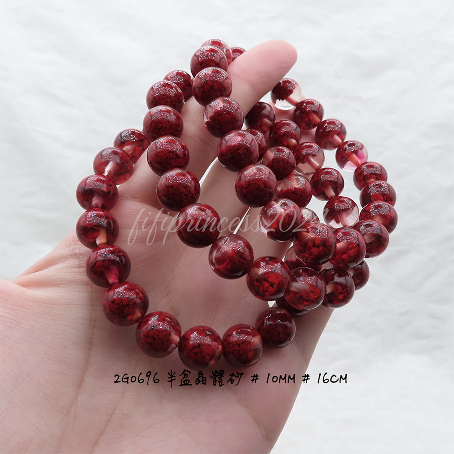 肥肥公主水晶小舖＊1122＊半盆晶體硃砂＊-細節圖3