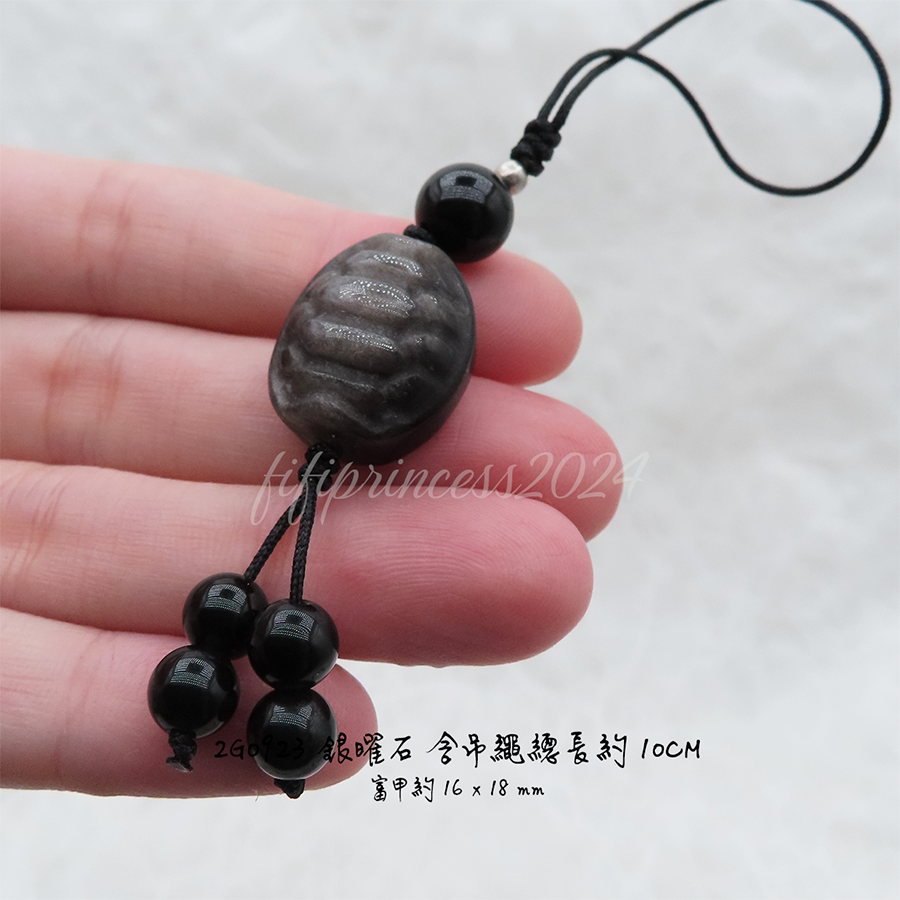 肥肥公主水晶小舖＊1204＊銀曜石吊飾＊趴貓＊趴兔＊富甲＊-細節圖2