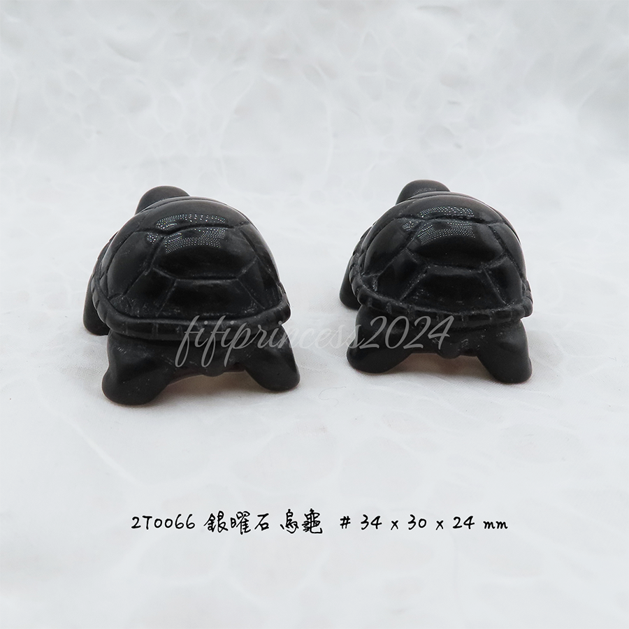 天然銀曜石烏龜擺件｜避邪擋煞烏龜｜風水擺飾｜能量石雕刻｜居家辦公室礦石擺件｜生日禮物｜肥肥公主水晶小舖-細節圖6