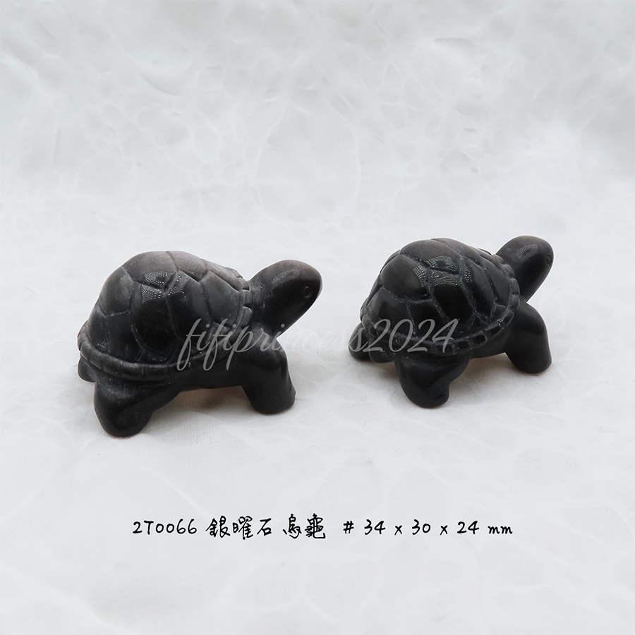 天然銀曜石烏龜擺件｜避邪擋煞烏龜｜風水擺飾｜能量石雕刻｜居家辦公室礦石擺件｜生日禮物｜肥肥公主水晶小舖-細節圖7