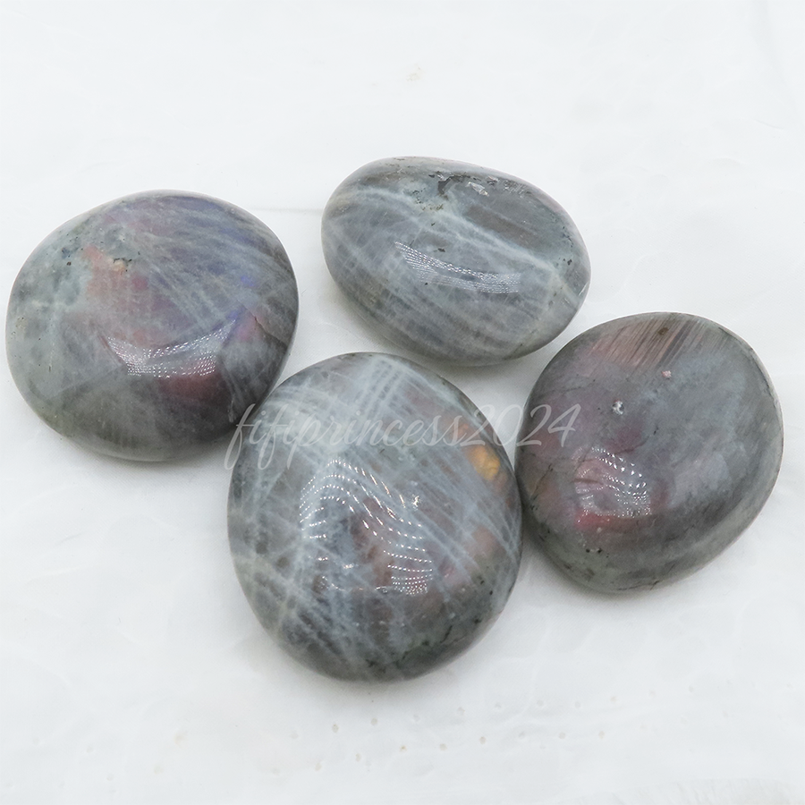 肥肥公主水晶小舖＊1220＊紫光拉長石＊ 中滾石＊-細節圖2