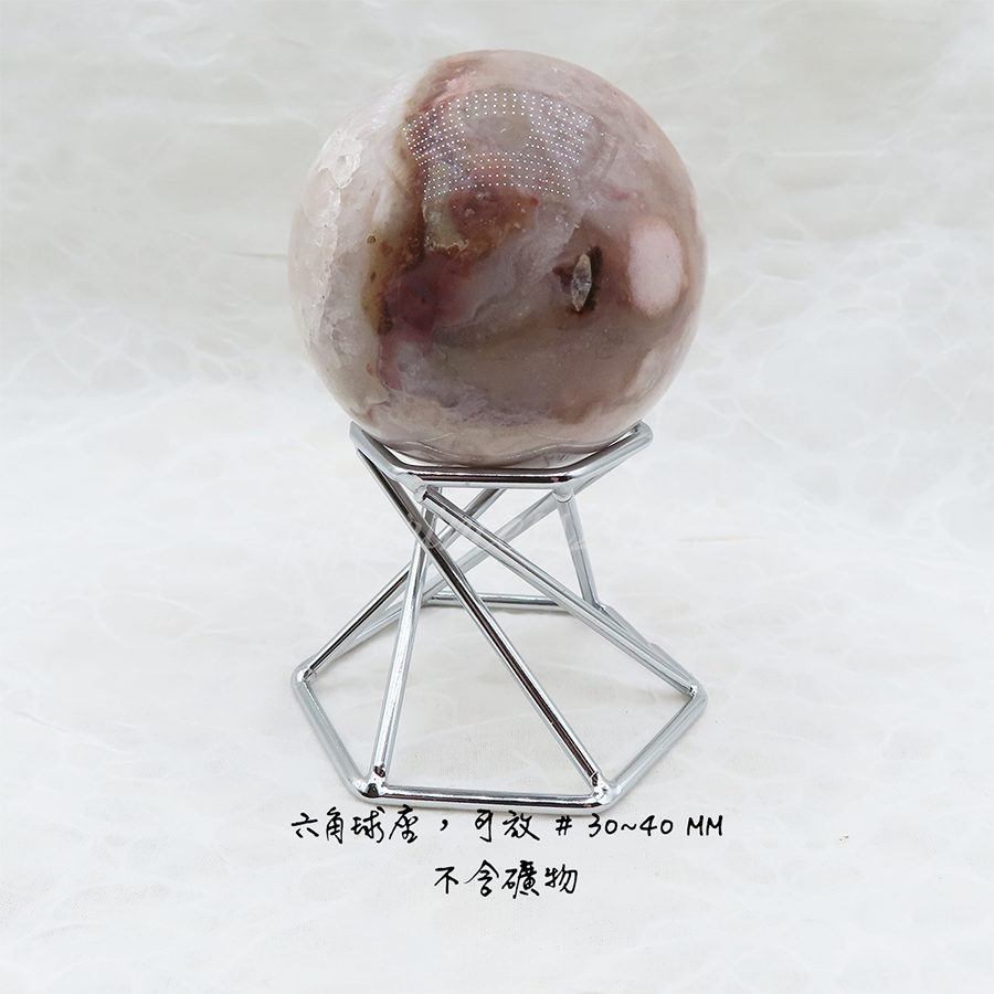 水晶球展示架｜六角金屬球座｜礦石展示架｜水晶球底座｜攝影道具展示架｜居家擺飾收納架｜肥肥公主水晶小舖-細節圖6