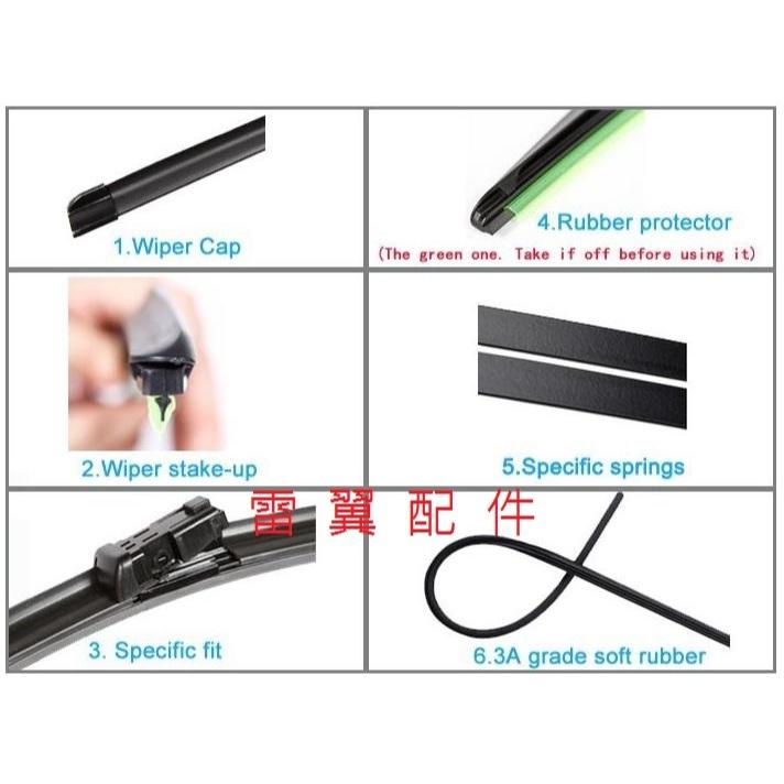 S雷翼配件 2024~ Luxgen N7 雨刷 軟骨雨刷 相容 luxgen 支架 n7 電動車 納智捷 前雨刷-細節圖2