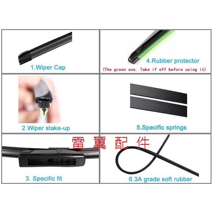 L雷翼配件 2012~2013 COOPER S R56 ONE 雨刷 前擋雨刷 相容 mini支架 前雨刷 軟骨雨刷-細節圖3