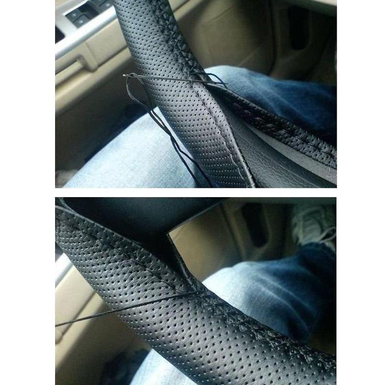 W雷翼 sirion terios punto ford Aztec 透氣通用手縫方向盤套 耐用提升 手感佳-細節圖6
