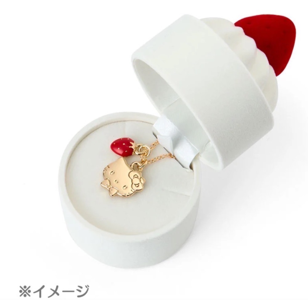［現貨］🍰Sanrio 草莓蛋糕Kitty大娃項鍊飾品盒組🍓-細節圖3