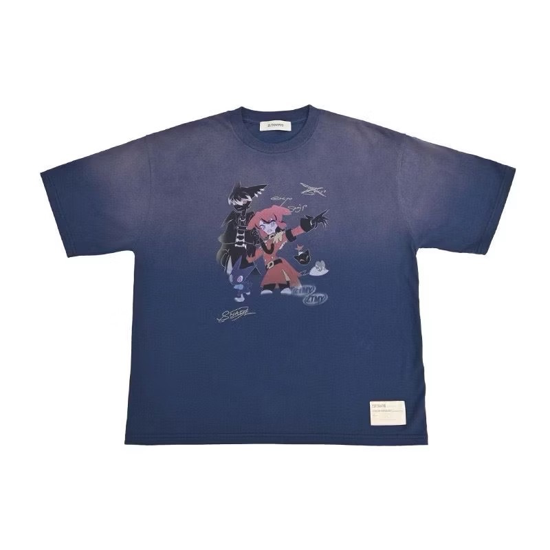 ZUTOMAYO 永遠是深夜有多好。SHADE Vintage TEE Navy 復古 T恤-規格圖1