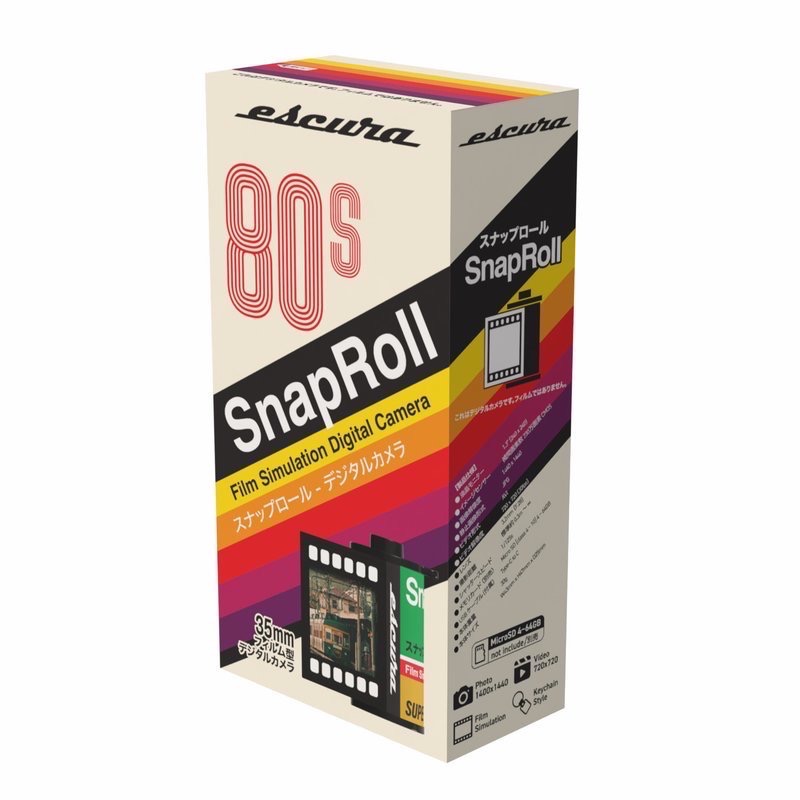 現貨 Escura SnapRoll 鑰匙圈盲盒相機 迷你數位相機-規格圖11