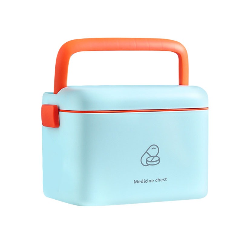 雙層手提藥物收納箱 藥盒 保健盒 雙層收納箱 雙層藥箱 藥箱 藥物收納-細節圖2