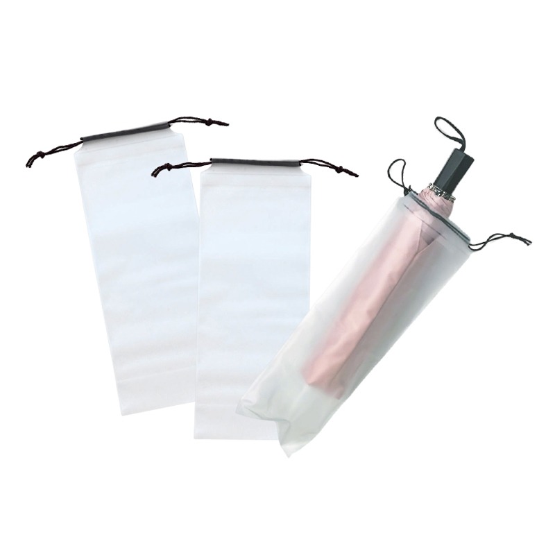 雨傘收納袋 透明雨傘收納袋 傘套 雨傘袋 收納袋 雨傘套 束口袋 PVC袋 透明袋 防水袋 雨傘收納包 防水套-細節圖2