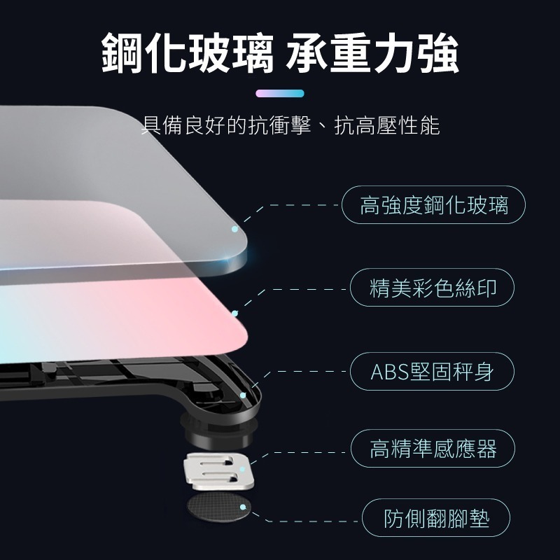 LED藍芽體重計 LED螢幕漸層藍芽體重計 電子磅秤 電子秤 體重計 體重機 體重秤-細節圖8