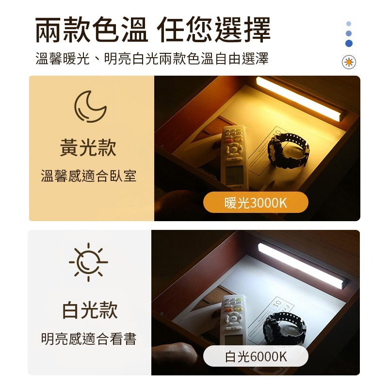 LED感應燈 LED感應燈管 磁吸感應燈 led 智能感應燈 感應燈 USB充電 小夜燈 露營燈 走廊燈 暖光 白光-細節圖5