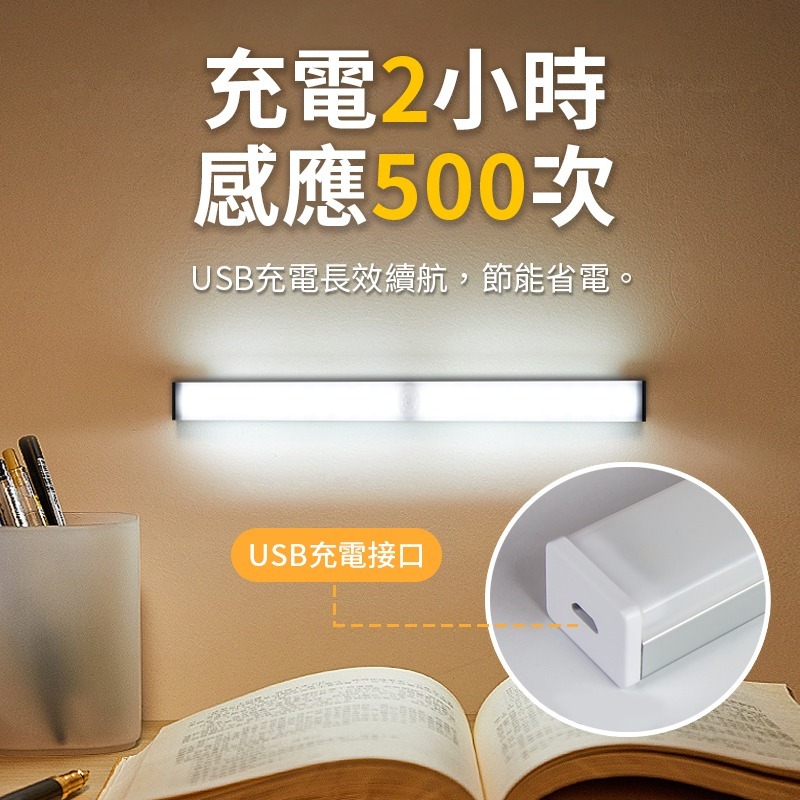 LED感應燈 LED感應燈管 磁吸感應燈 led 智能感應燈 感應燈 USB充電 小夜燈 露營燈 走廊燈 暖光 白光-細節圖9