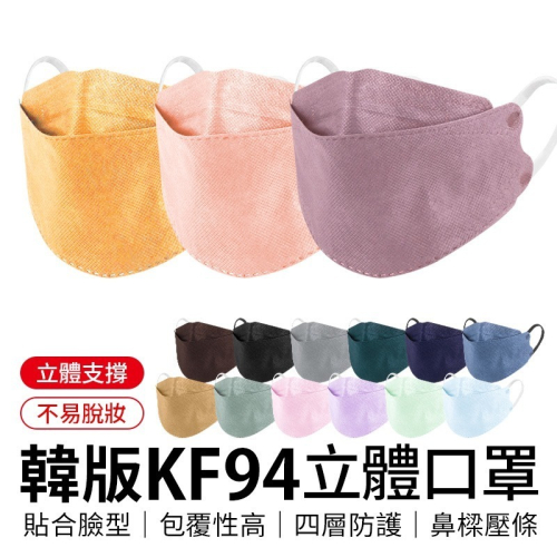 KF94立體口罩 kf94 口罩 魚型口罩 3D立體口罩 立體口罩 四層口罩 成人口罩 韓版口罩 漸層口罩