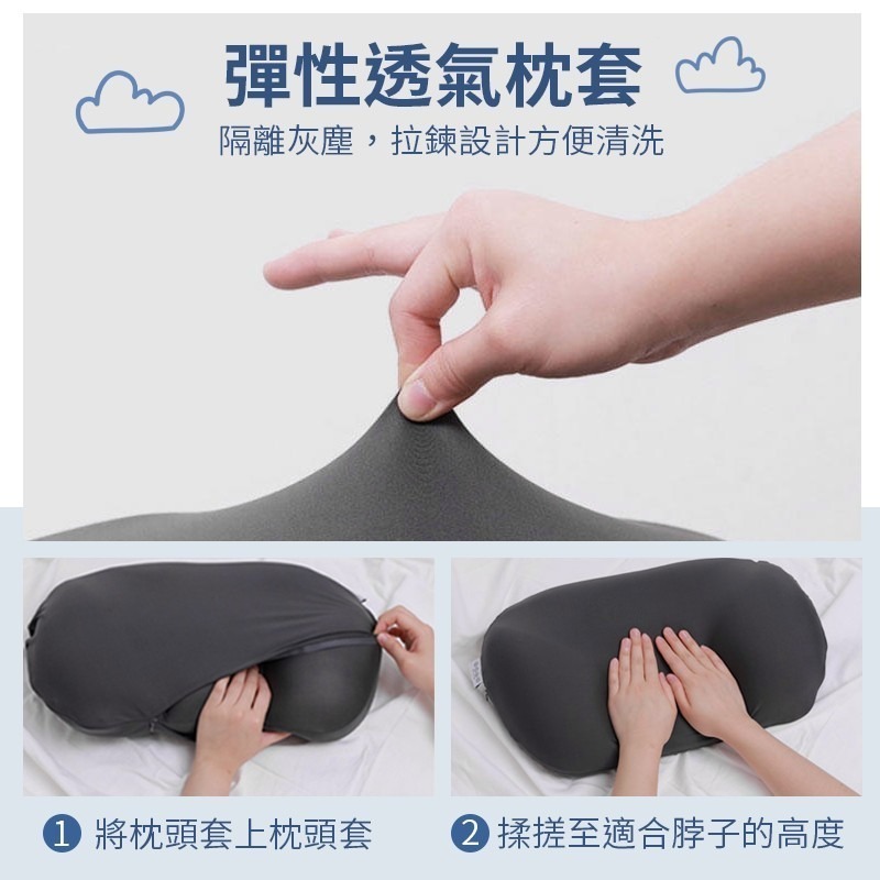 3D立體雲朵枕 水洗枕頭 粒子枕頭 顆粒枕頭 顆粒枕 側睡枕 韓國顆粒枕 記憶棉粒子枕 午睡枕 舒眠枕 透氣枕-細節圖7
