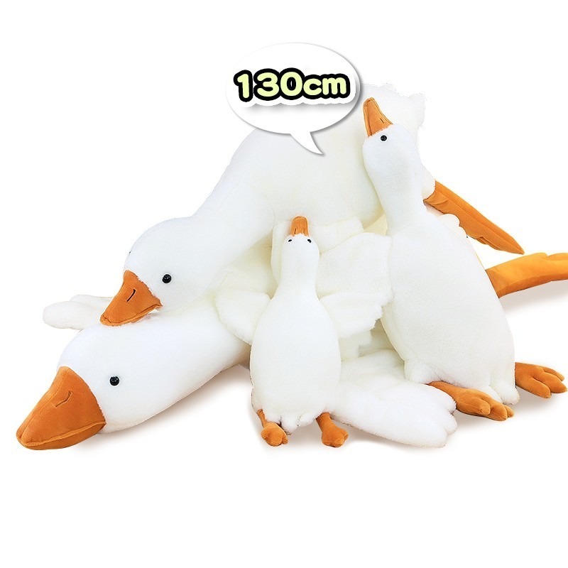 大白鵝抱枕 白鵝抱枕 天鵝抱枕 大白鵝娃娃 天鵝娃娃 長抱枕 夾腳枕 陪睡抱枕 大玩偶 交換禮物 趴睡大白鵝 鴨子玩偶-細節圖2