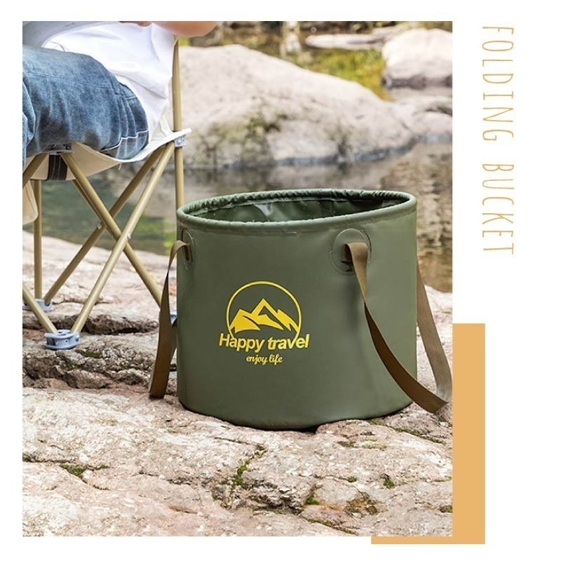 露營折疊水桶 露營摺疊水桶 攜帶式水桶 折疊水桶 摺疊水桶 露營水桶 旅行水桶 戶外水桶 儲水桶 水桶 水袋-細節圖11