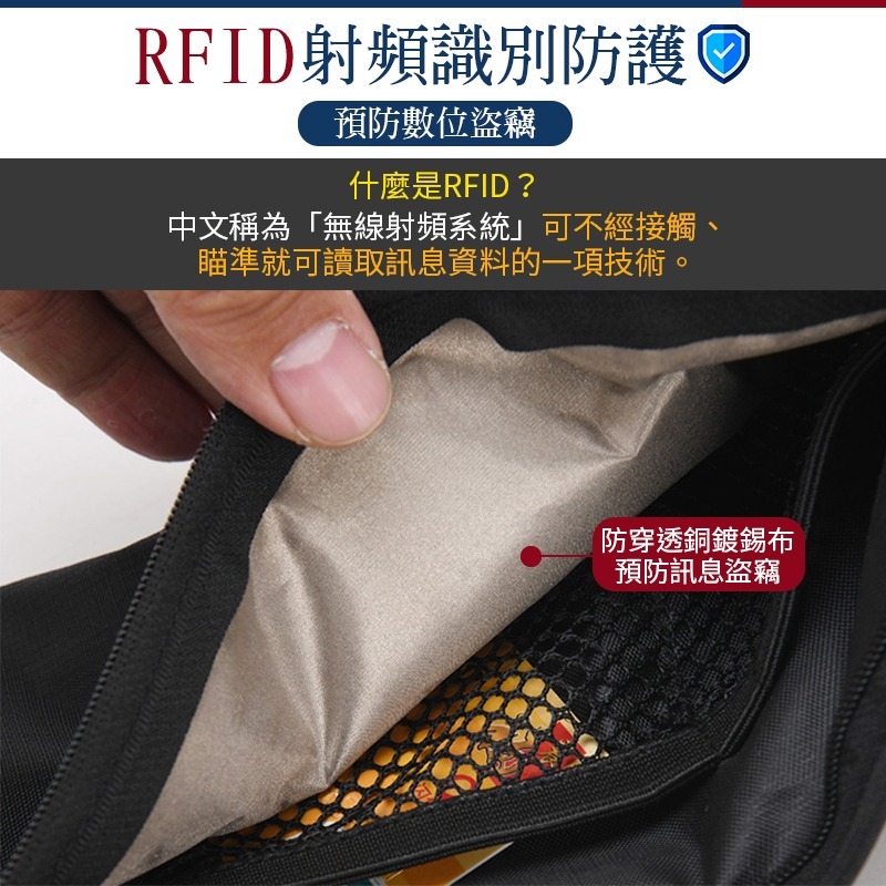 雙層收納 多功能防盜腰包 護照包 貼身腰包 腰包 RFID防盜腰包 運動腰包 防盜腰包 旅行腰包 手機腰包 防潑水腰包-細節圖5