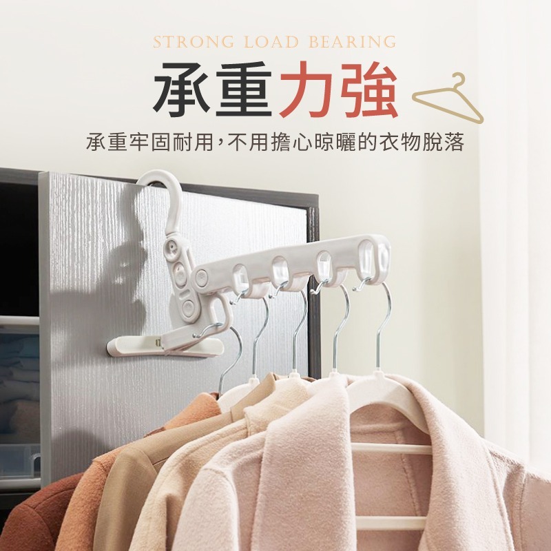 多孔折疊衣架 五孔折疊衣架 門後衣架 衣架 七孔折疊衣架 旅行曬衣架 窗框衣架 掛衣架 晾曬架-細節圖8