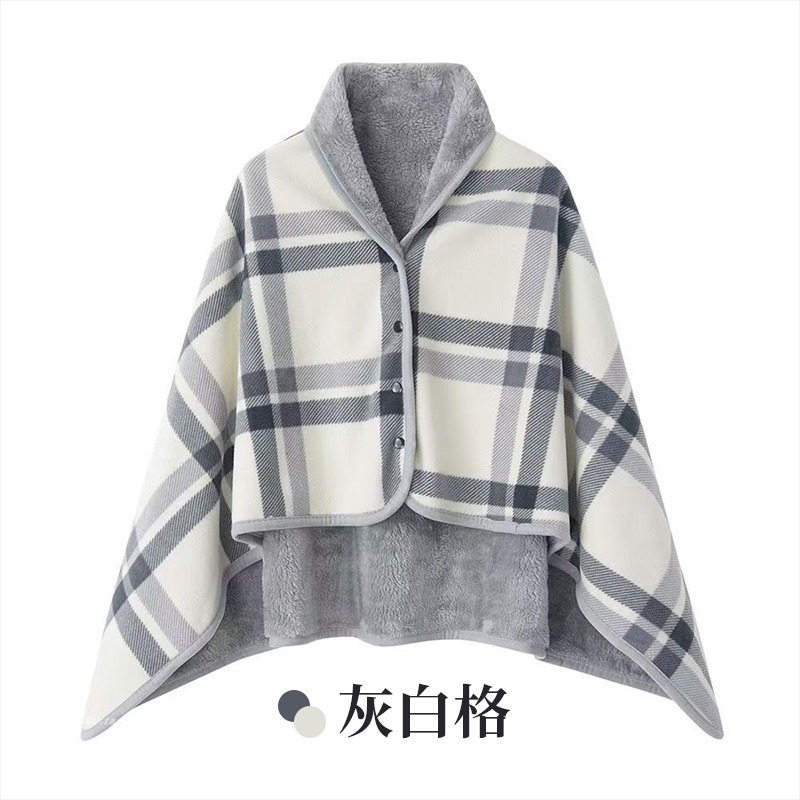 辦公必備 懶人披肩毛毯 懶人毯 車用毛毯 法蘭絨毛毯 午睡毯 披風毛毯 懶人毛毯 披肩毛毯 毛毯 保暖毛毯-規格圖10