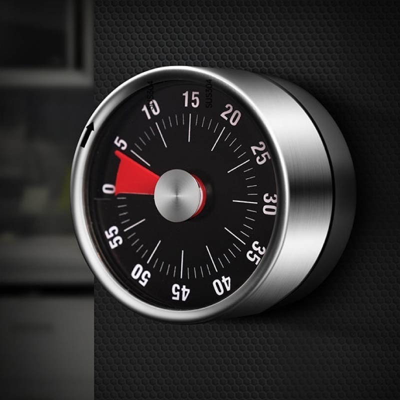 不鏽鋼磁吸計時器 機械定時器 磁吸定時器 倒數計時器 旋轉計時器 廚房計時器 計時鬧鐘 計時器-細節圖11