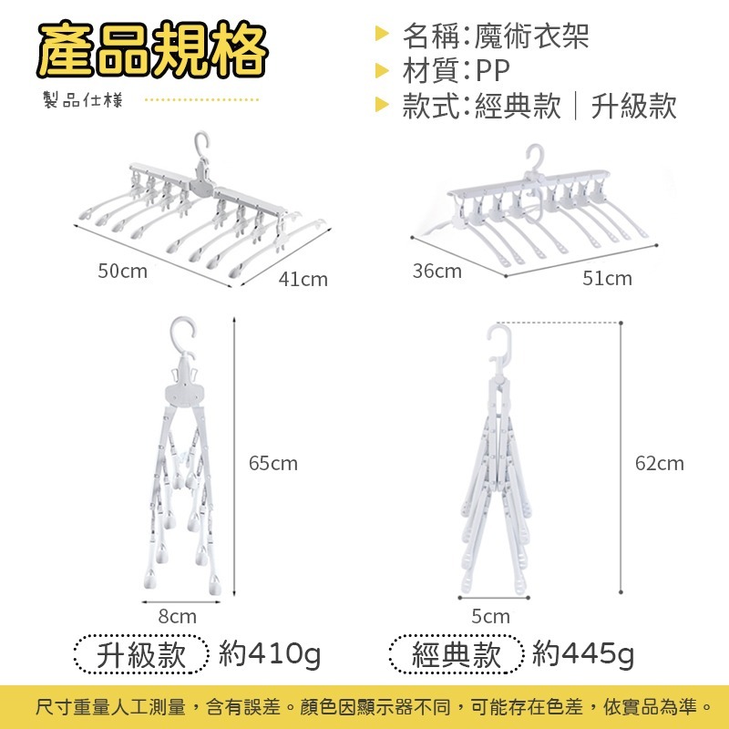 折疊魔術衣架 魔術衣架 魔術曬衣架 衣服收納 掛衣架 晾衣架 摺疊衣架 折疊衣架 衣架 曬衣架 多功能衣架 旋轉衣架-細節圖10