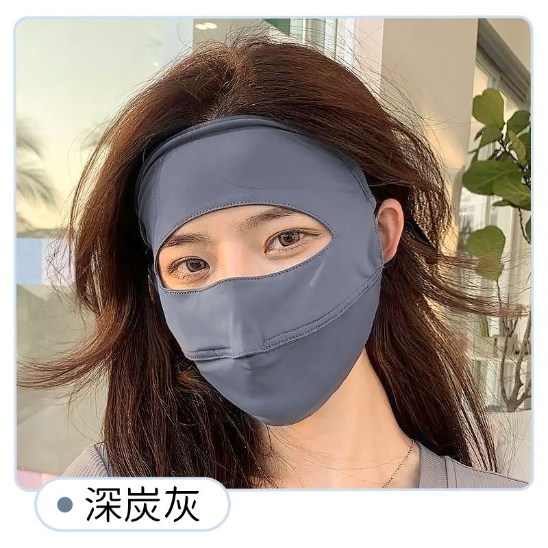 涼感防曬面罩 全臉防曬面罩 機車防曬面罩 防曬帽 冰絲遮陽面罩-規格圖10