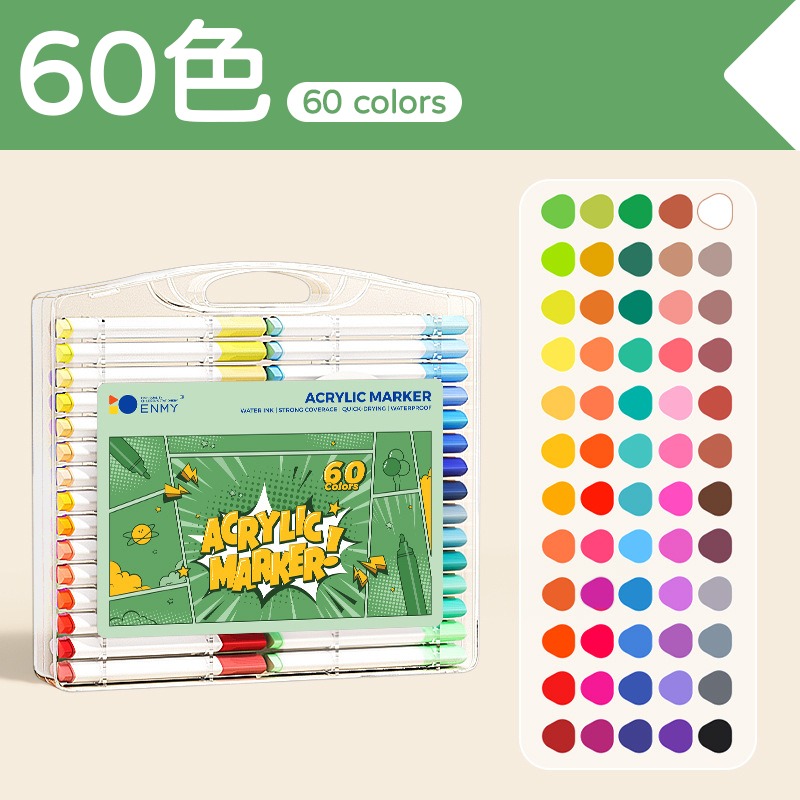 超強覆蓋力 丙烯彩繪馬克筆 丙烯馬克筆 馬克筆 繪畫筆 彩色筆 塗鴉筆 著色筆 彩繪馬克筆 丙烯筆 畫圖筆 手帳筆-規格圖10