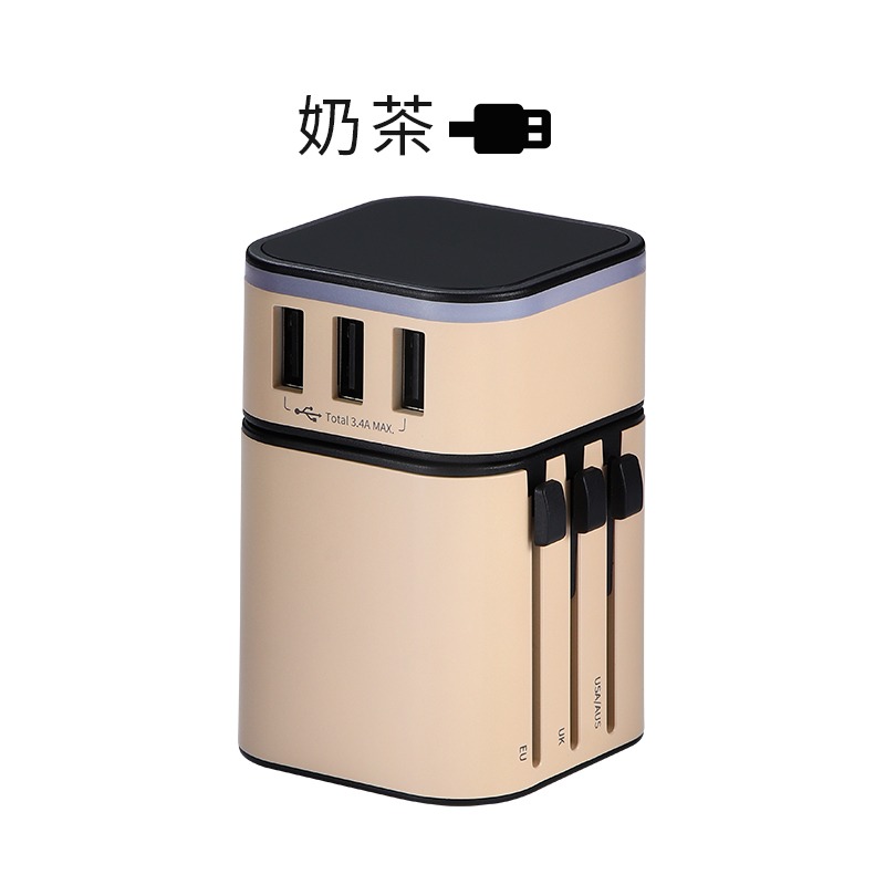 旅行萬用充電器 轉接頭USB插座 萬國轉接頭 萬用插頭 USB 充電器 USB充電器 插頭 插座 QueBeck-規格圖11