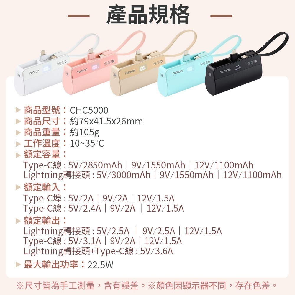 直插式急速行動電源 TOPSON 口袋行動電源 快充行動電源 行動電源 行動充 充電寶 口袋寶 口袋電源 平果-細節圖10