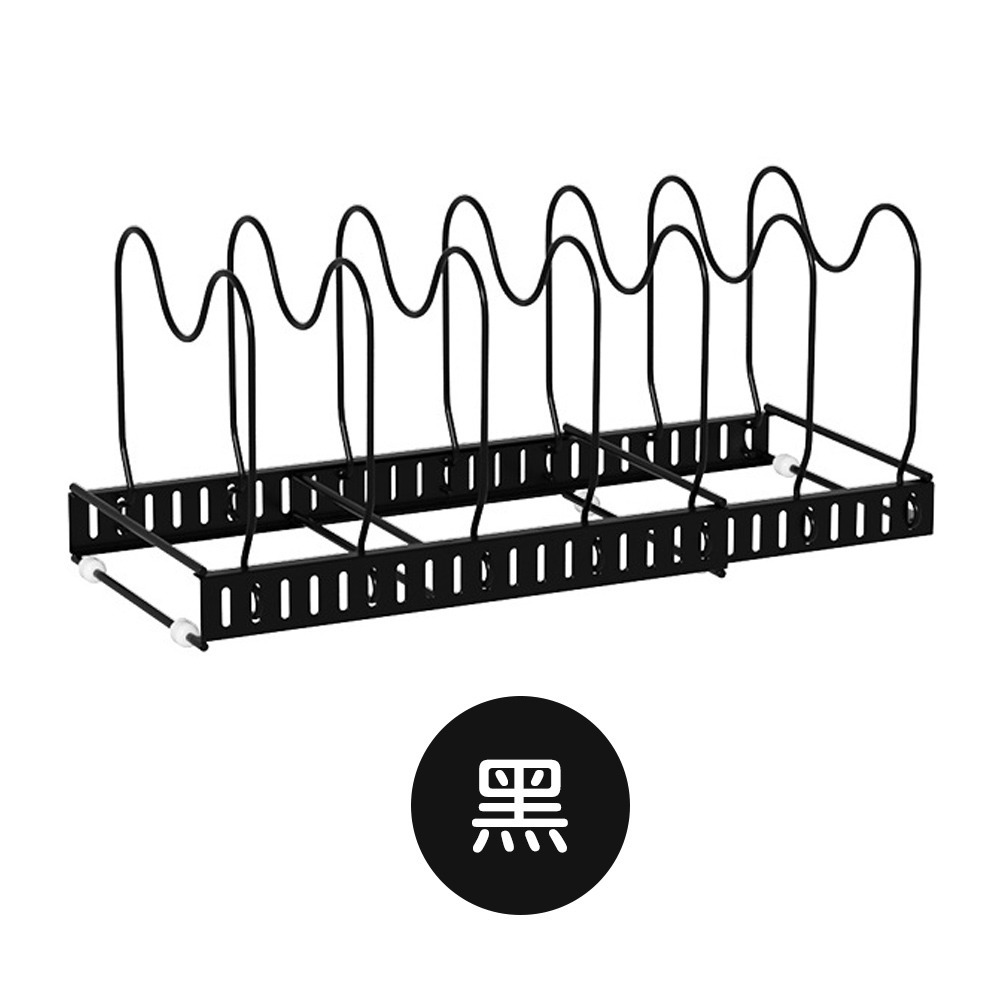 伸縮收納置物架 櫥櫃伸縮收納架 伸縮鍋蓋架 置物架 伸縮收納架 廚房收納架 廚房置物架 盤子伸縮收納架 鍋具收納架-規格圖10