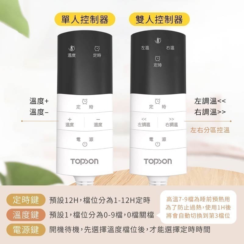 TOPSON 微電腦電熱墊毯 恆溫電熱毯 保暖床墊 發熱墊 電熱墊 電暖毯 發熱毯 電毯-細節圖6