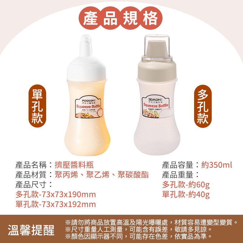 擠壓醬料瓶 醬料瓶 胖胖瓶 擠壓瓶 沙拉瓶 五孔醬料瓶 醬料罐 擠醬瓶 單孔醬料罐 分裝瓶 油瓶 控量調味瓶 醬油瓶-細節圖10
