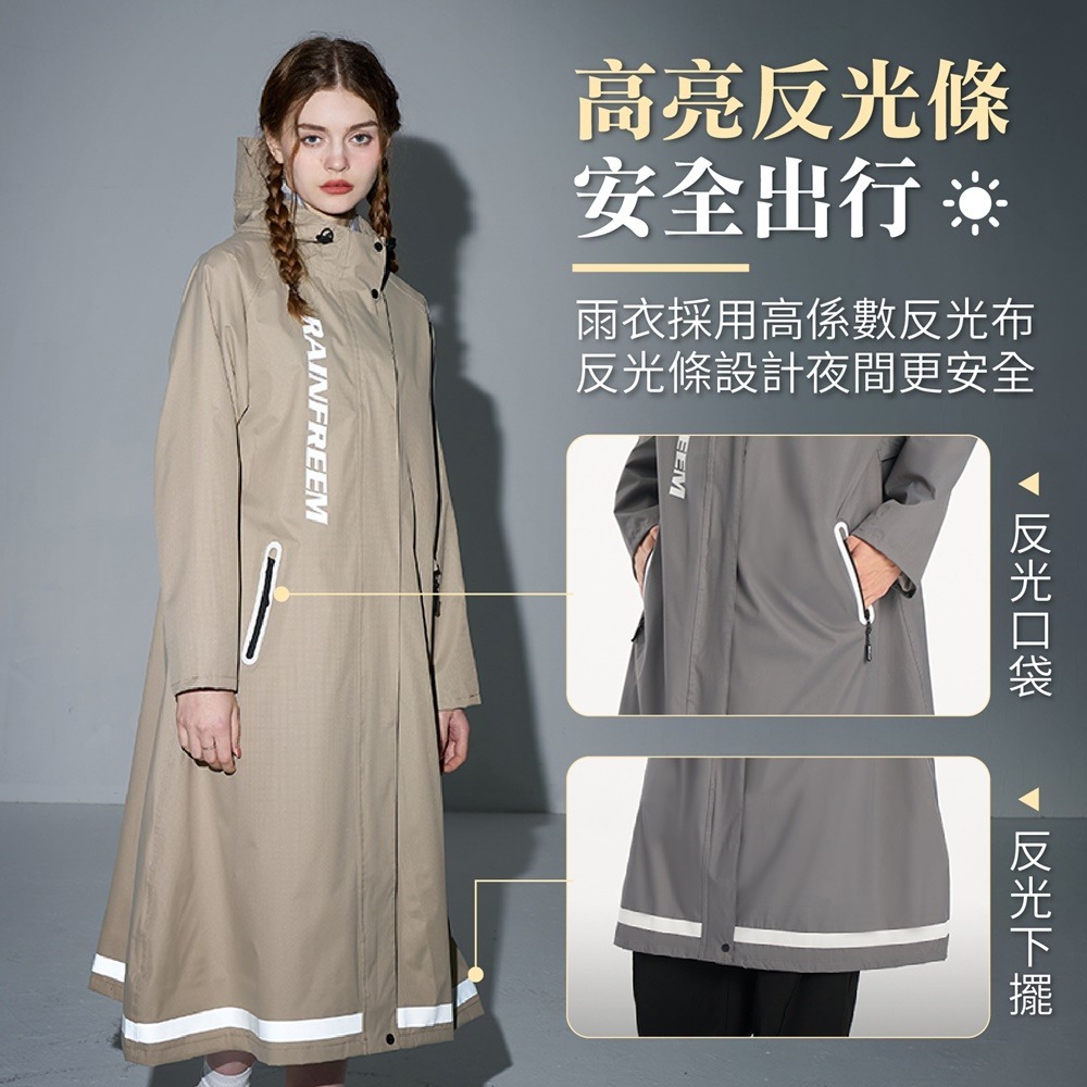 風衣式雨衣 一件式雨衣 連身雨衣 加厚雨衣 時尚雨衣 機車雨衣 斜開雨衣 風衣雨衣 雨衣外套 斗篷雨衣 防風雨衣 雨衣-細節圖7