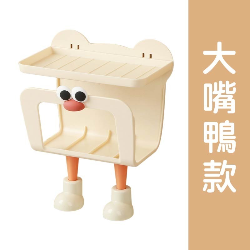 可愛卡通濕巾盒 濕紙巾收納盒 壁掛式溼巾收納盒 防水捲紙紙巾 抽紙收納置物架 紙巾盒 抽紙盒-規格圖11