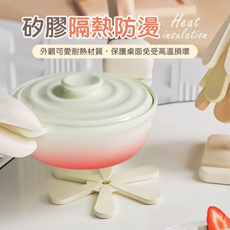 樹形矽膠隔熱墊 折疊隔熱墊 摺疊隔熱墊 防燙墊 矽膠墊 餐桌墊 隔熱墊 杯墊 餐墊 桌墊-細節圖6
