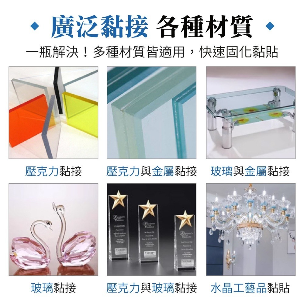UV無影膠 送紫外線燈 UV無影膠水 UV膠 玻璃膠 水晶膠 光固膠 光固化膠 uv膠 玻璃 滴膠 透明玻璃膠-細節圖6