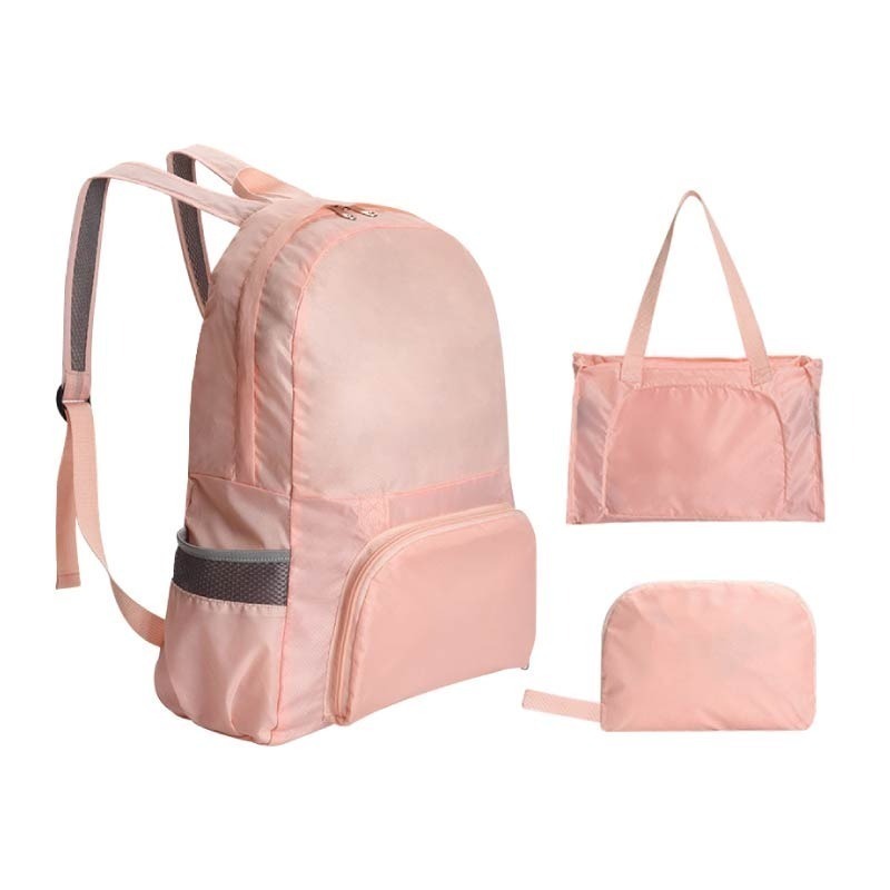 兩用折疊背包 大容量 輕便防水雙肩包 多功能收納包  雙肩揹包 手提包 收納包 後背包 旅行包 手提袋 環保袋-細節圖2