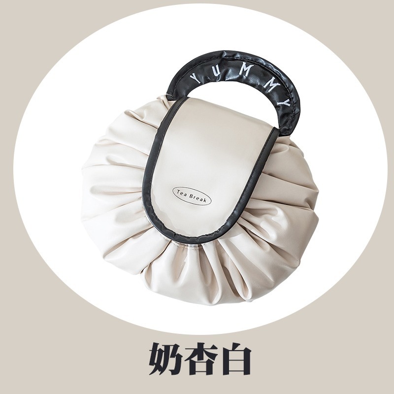 懶人束口化妝包 抽繩化妝包 化妝收納包 懶人抽繩化妝包 化妝袋 化妝包 手提化妝包 收納化妝袋 旅行防水化妝包-規格圖10